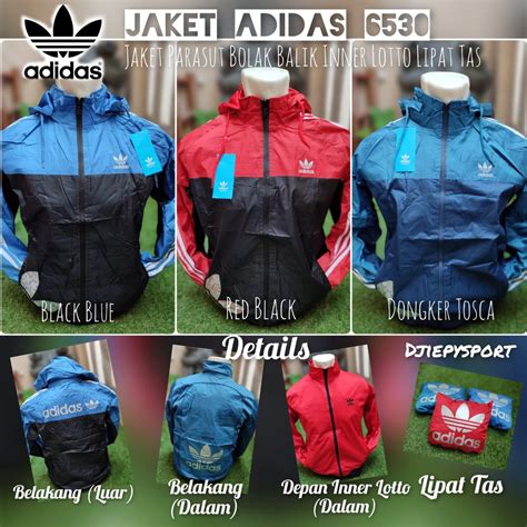 Jaket Parasut Adidas Bolak .